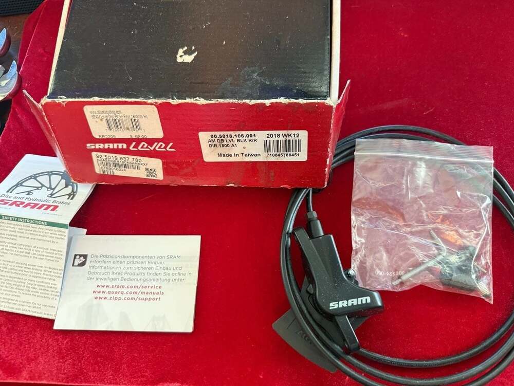 SRAM Level Hydraulic Disc Brake Rear 1800mm Hose Black 00.5018.106.001(d)